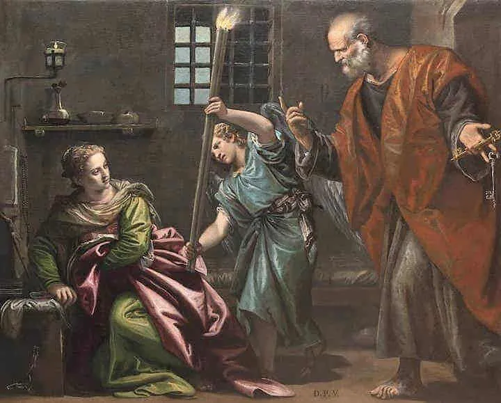 St. Agatha, Visited in Prison by St. Peter